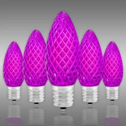 Christmas Lights Store 10 (NEW Technology) C9 - Purple - Faceted LED - VividCore Premium - 50% Brighter