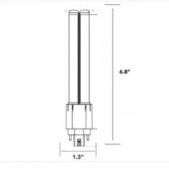 1550 Lumens - 10 Watt - 3500 Kelvin - LED PL Lamp -Christmas Lights Store data 1056