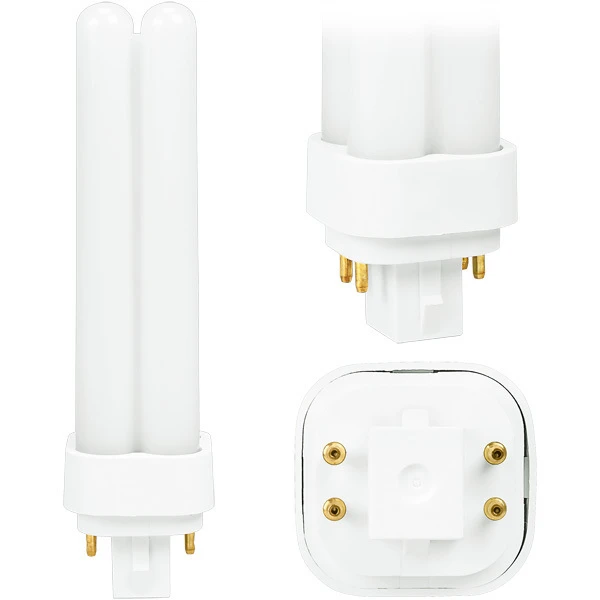 LED PL - 4 Pin G24q Or GX24q Base - 10.5 Watt - 950 Lumens - 3000 Kelvin 2 LED PL - 4 Pin G24q Or GX24q Base - 10.5 Watt - 950 Lumens - 3000 Kelvin