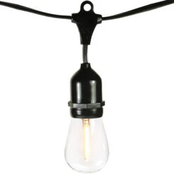 48 Ft. Patio String Lights - (16) Incandescent S14 Bulbs Included
