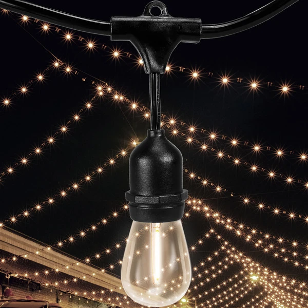 48 Ft. Patio String Lights - (16) Incandescent S14 Bulbs Included 5 48 Ft. Patio String Lights - (16) Incandescent S14 Bulbs Included - Image 3
