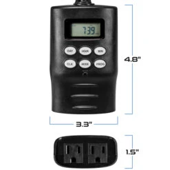 Digital Heavy Duty Outdoor Timer With Battery Back-Up 7 Digital Heavy Duty Outdoor Timer With Battery Back-Up -Christmas Lights Store data 1115
