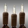 34 Ft. - Brown Wire - Christmas Mini Light String - (100) Clear Bulbs - 4 In. Bulb Spacing -Christmas Lights Store data 1127