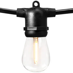 25 Ft. Patio Stringer - (15) Household Medium Base Sockets - Bulbs Not Included