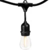 100 Ft. Patio Stringer - (48) Suspended Household Medium Sockets - Bulbs Not Included -Christmas Lights Store data 1153