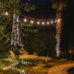 52 Ft. Patio String Lights - (25) LED S14 Bulbs Included -Christmas Lights Store data 1172