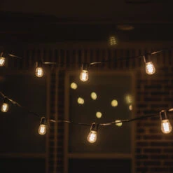 52 Ft. Patio String Lights - (25) LED S14 Bulbs Included -Christmas Lights Store data 1174