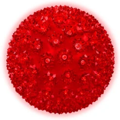 10 In. - LED Starlight Sphere - (150) Red Wide Angle LED Lights