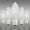 (NEW Technology) C7 - Pure White - Faceted LED - VividCore Premium - 50% Brighter -Christmas Lights Store data 134