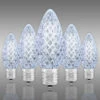 (NEW Technology) C9 - Cool White - Faceted LED - VividCore Premium - 50% Brighter -Christmas Lights Store data 155