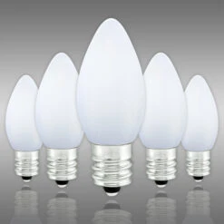 Christmas Lights Store 16 (NEW Technology) C7 - Cool White - Opaque LED - VividCore Premium - 50% Brighter