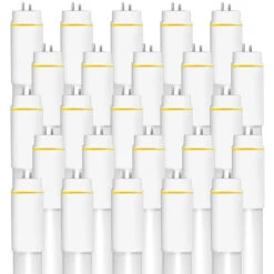 Halco 900 Lumens - 7 Watt - 3500 Kelvin - 2 Ft. LED T8 Tube Lamp - Type B Ballast Bypass -Christmas Lights Store data 280