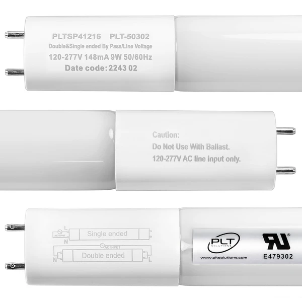 9 Watt - 1150 Lumens - 5 Colors - 2 Ft. Selectable LED T8 Tube Lamp - Type B Ballast Bypass 5 9 Watt - 1150 Lumens - 5 Colors - 2 Ft. Selectable LED T8 Tube Lamp - Type B Ballast Bypass - Image 3