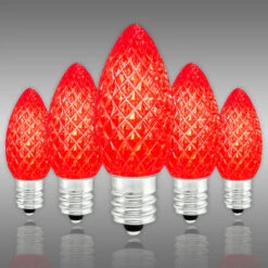 Christmas Lights Store 6 (NEW Technology) C7 - Red - Faceted LED - VividCore Premium - 50% Brighter