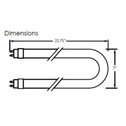 1700 Lumens - 15 Watt - 5000 Kelvin - T8 U-Bend LED - Type A Plug And Play -Christmas Lights Store data 496