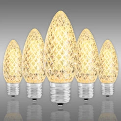 (NEW Technology) C9 - Warm White - Faceted LED - VividCore Premium - 50% Brighter