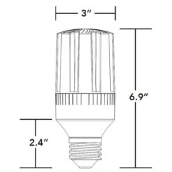 24 Watt - 3360 Lumens - 3 Colors - Selectable LED Corn Bulb -Christmas Lights Store data 570