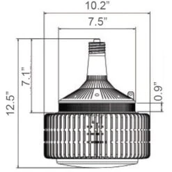 37,200 Lumens - 270 Watt - 4000 Kelvin - LED High Bay Retrofit -Christmas Lights Store data 814
