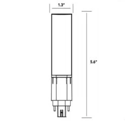 1130 Lumens - 11 Watt - 3500 Kelvin - LED PL Lamp -Christmas Lights Store data 876
