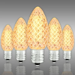(NEW Technology) C7 - Warm White Deluxe - Faceted LED - VividCore Premium - 50% Brighter