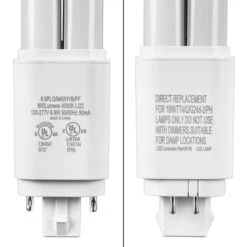 800 Lumens - 7 Watt - 4000 Kelvin - LED PL Lamp -Christmas Lights Store data 890