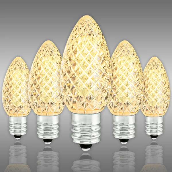(NEW Technology) C7 - Warm White - Faceted LED - VividCore Premium - 50% Brighter 2 (NEW Technology) C7 - Warm White - Faceted LED - VividCore Premium - 50% Brighter